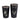 Set de cuatro vasos aves chilenas negro Aluminio 480 mililitros Atakama Outdoor Condor Martin pescador Chucao Carpintero