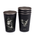 Set de 4 vasos aves chilenas 480 ml Negro