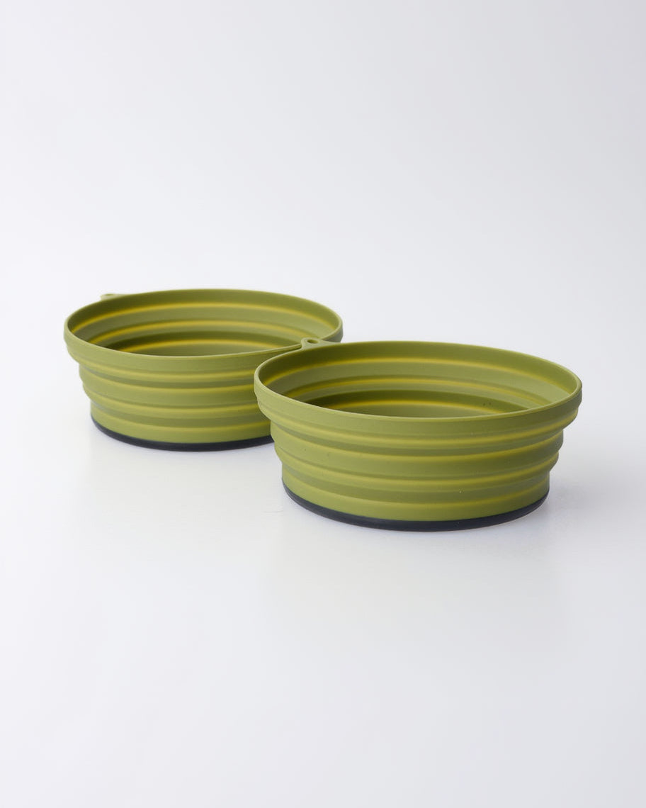 Set 2 Bowls compactables + Cubiertos Avellana - Atakama Outdoor