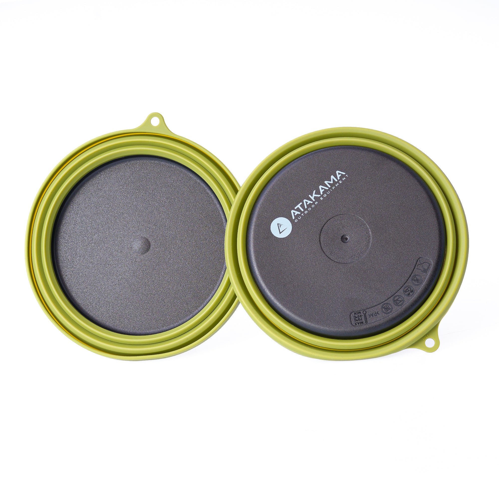 Set 2 Bowls compactables más cubiertos Avellana