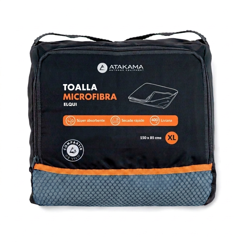 Toalla Microfibra Elqui XL Celeste