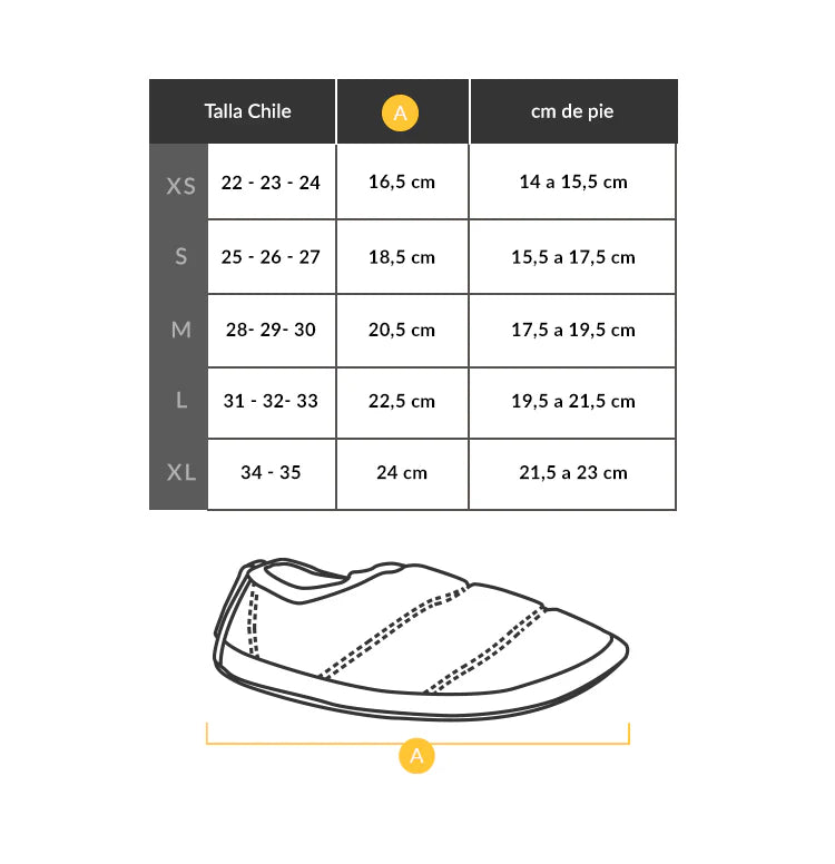 Pantufla Futaleufú niños negra - outlet