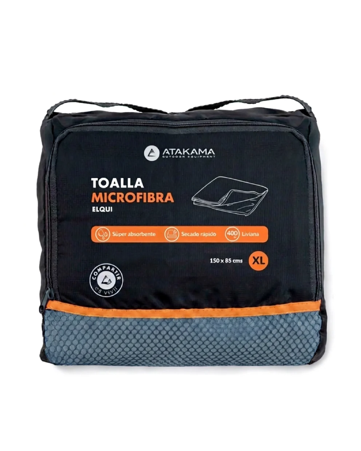 Toalla Microfibra Elqui XL Celeste