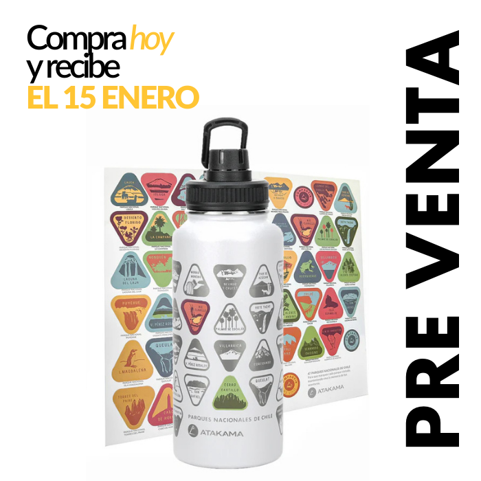 Botella térmica Parques Nacionales coleccionables 1 lt