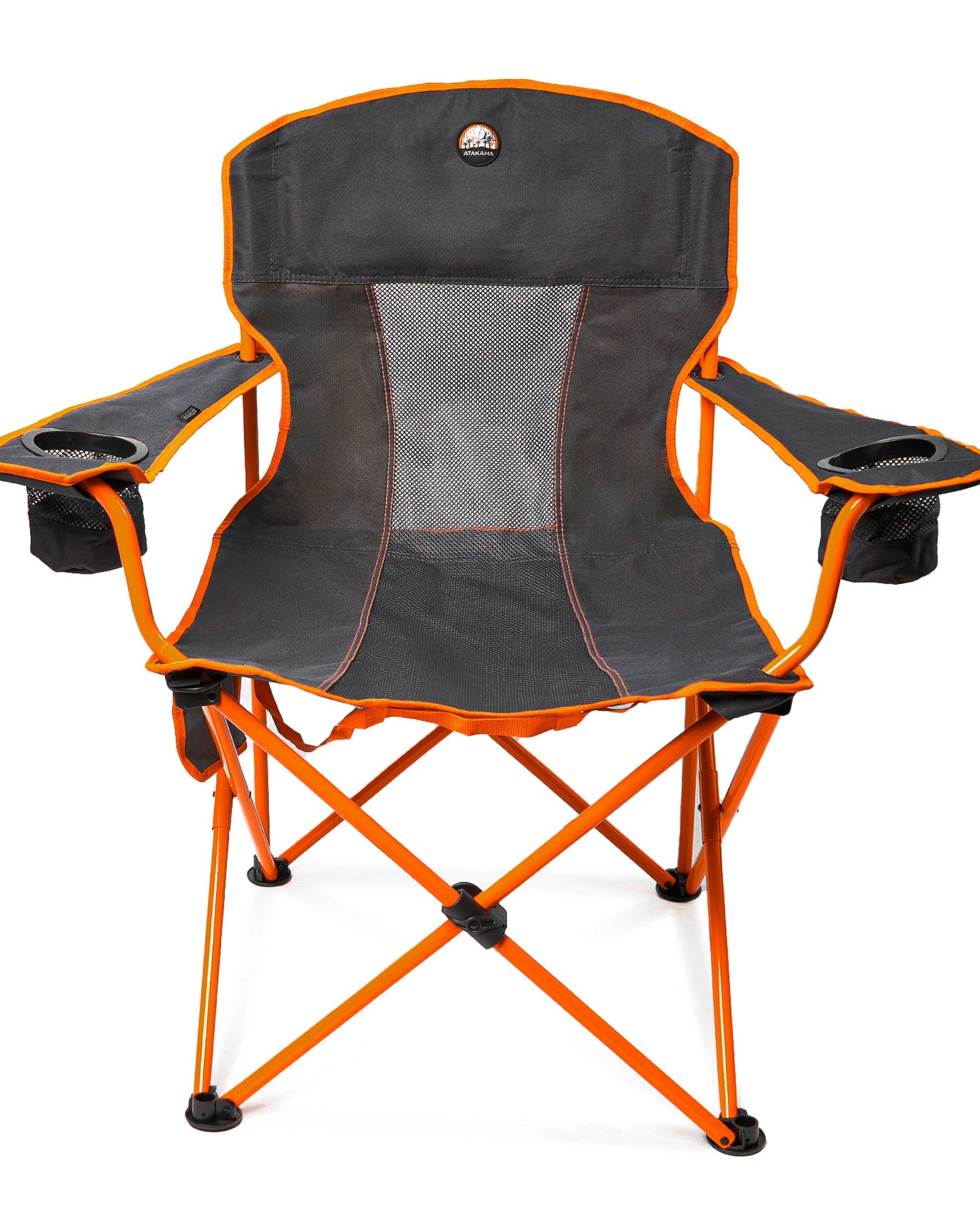 Silla de Camping Llaima XL Gris/Naranjo - Atakama Outdoor