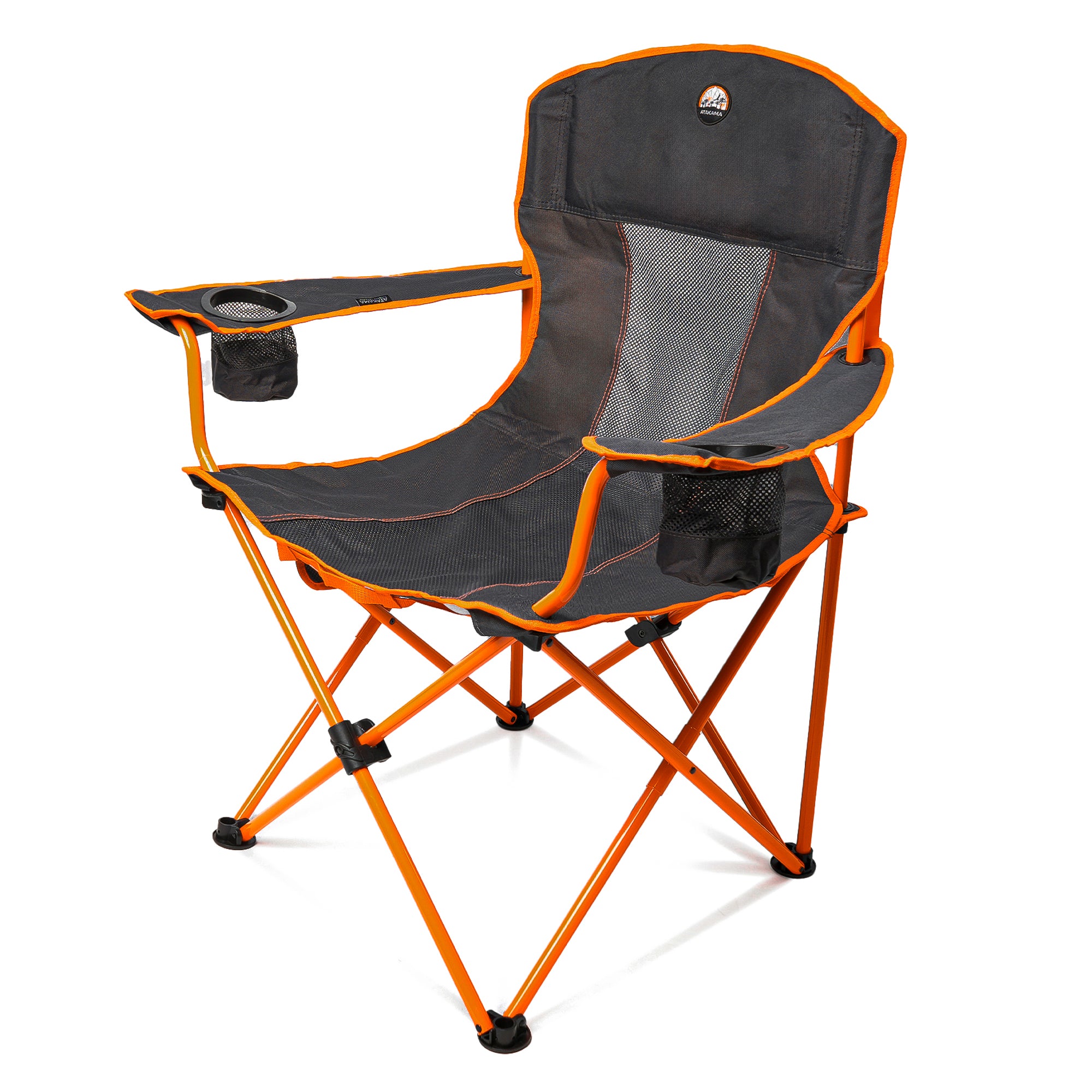 Silla de camping Llaima XL Gris/Naranjo